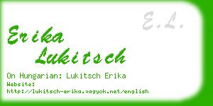 erika lukitsch business card